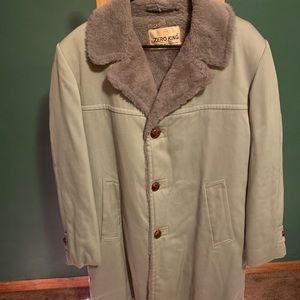 Vintage Long Faux Fur lined Jacket